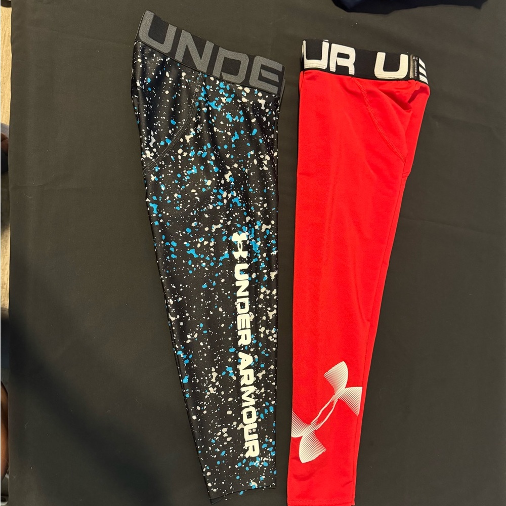 EUC: Boys 3/4 Leggings - size youth small - base layers